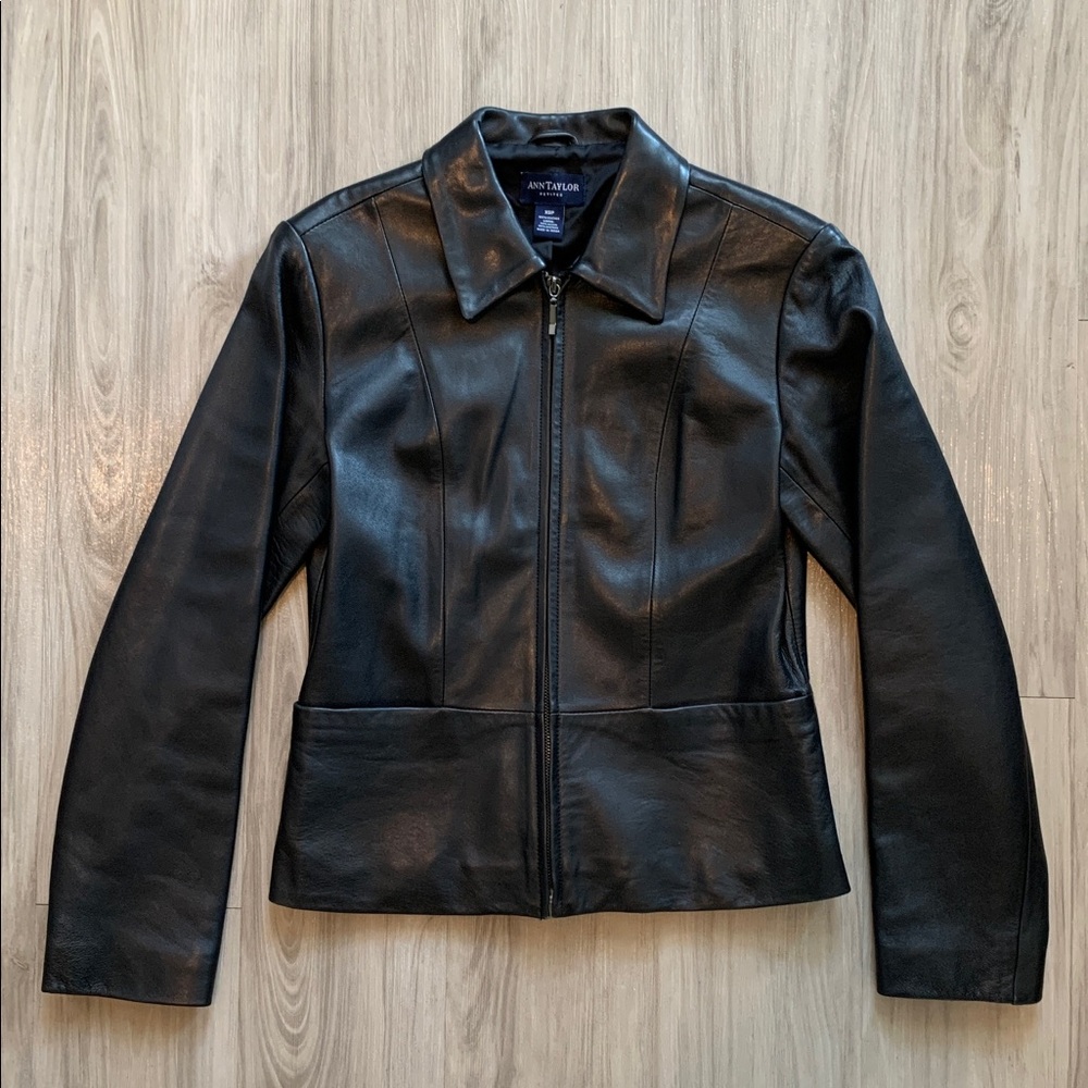 Sleek Minimalist Buttery Soft Black Real Genuine 100% Leather Jacket